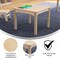 Flash Furniture 23.5 in W, 23.5 in L, 18 in H, Beechwood, Birch Plywood, Beech MK-ME088008-GG - alternate 7